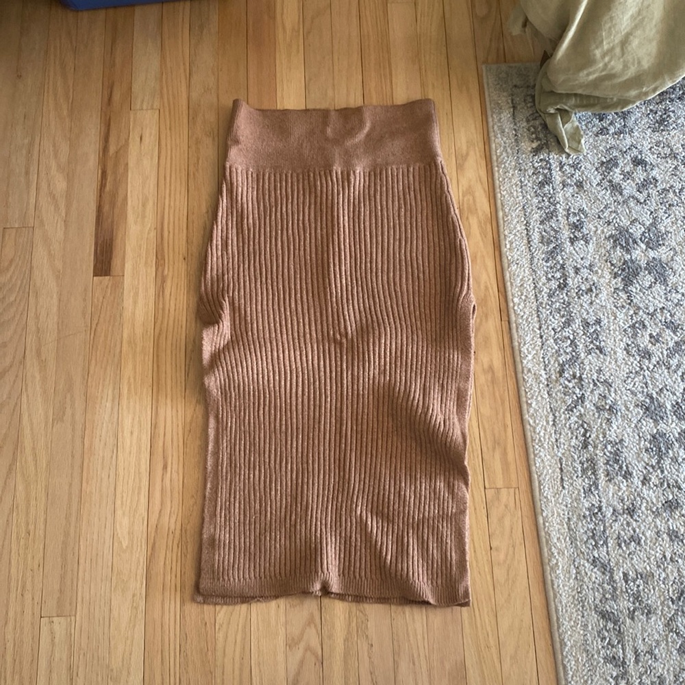 Free people midi sweater skirt